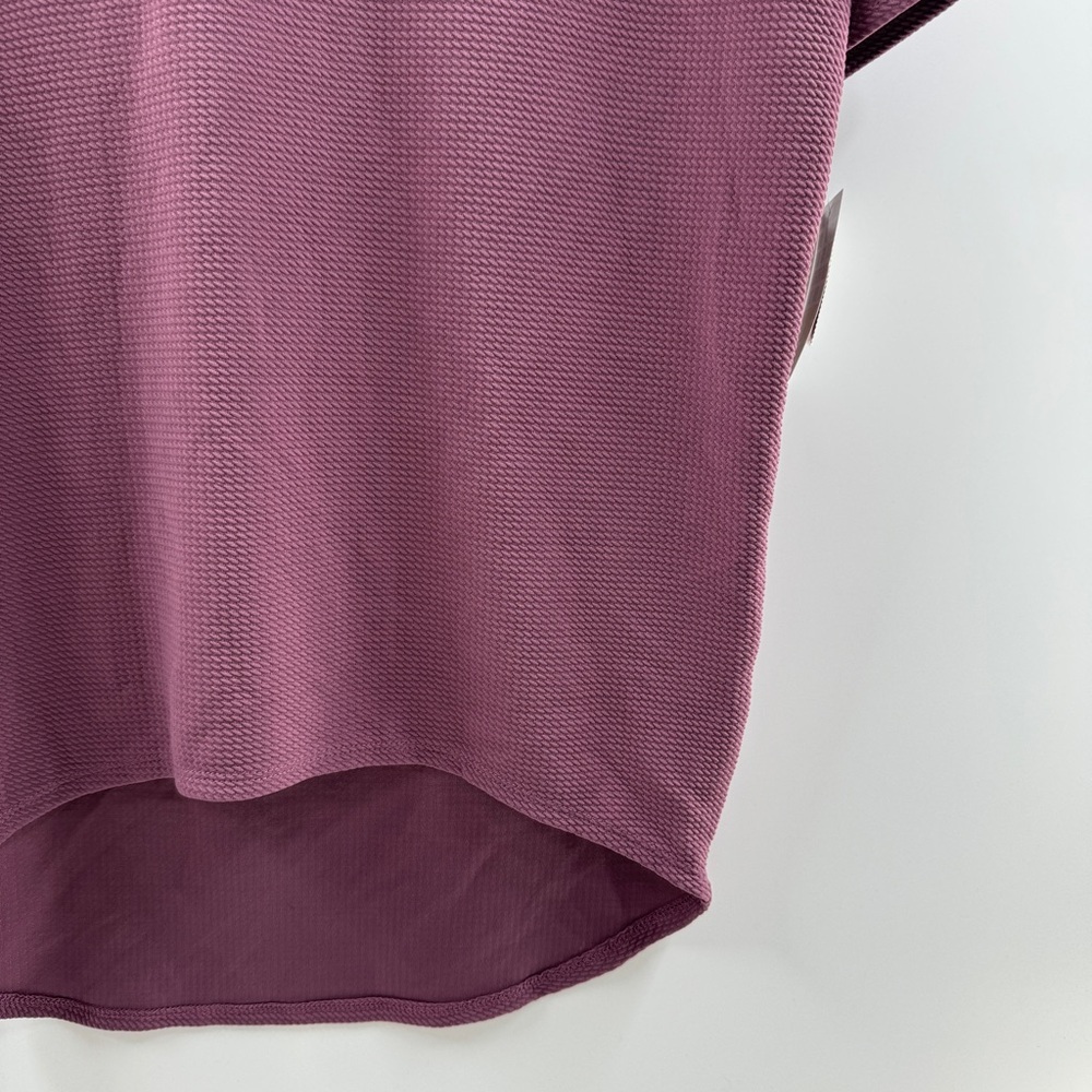 LuLaRoe Irma Textured Purple Tunic Top Size XXS NWT - Picture 3 of 7